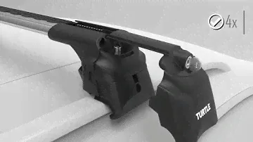 Turtle Air 2 Roof Rack Cross Bars Installation