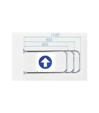 PERCo-AG-900 Створка длиной 900 мм для стойки калитки PERCo-WMD-05